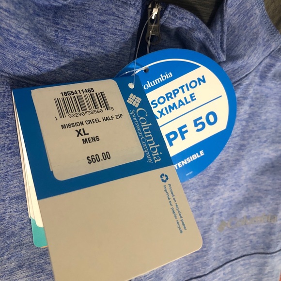 Columbia Lightweight Pullover long sleeve half zip - Picture 5 of 7